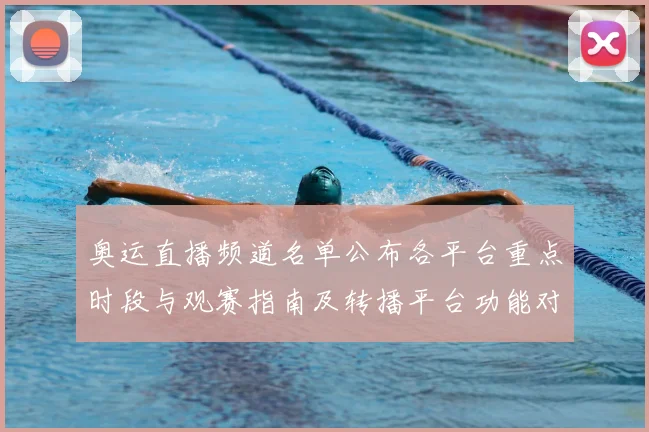 奥运直播频道名单公布各平台重点时段与观赛指南及转播平台功能对比